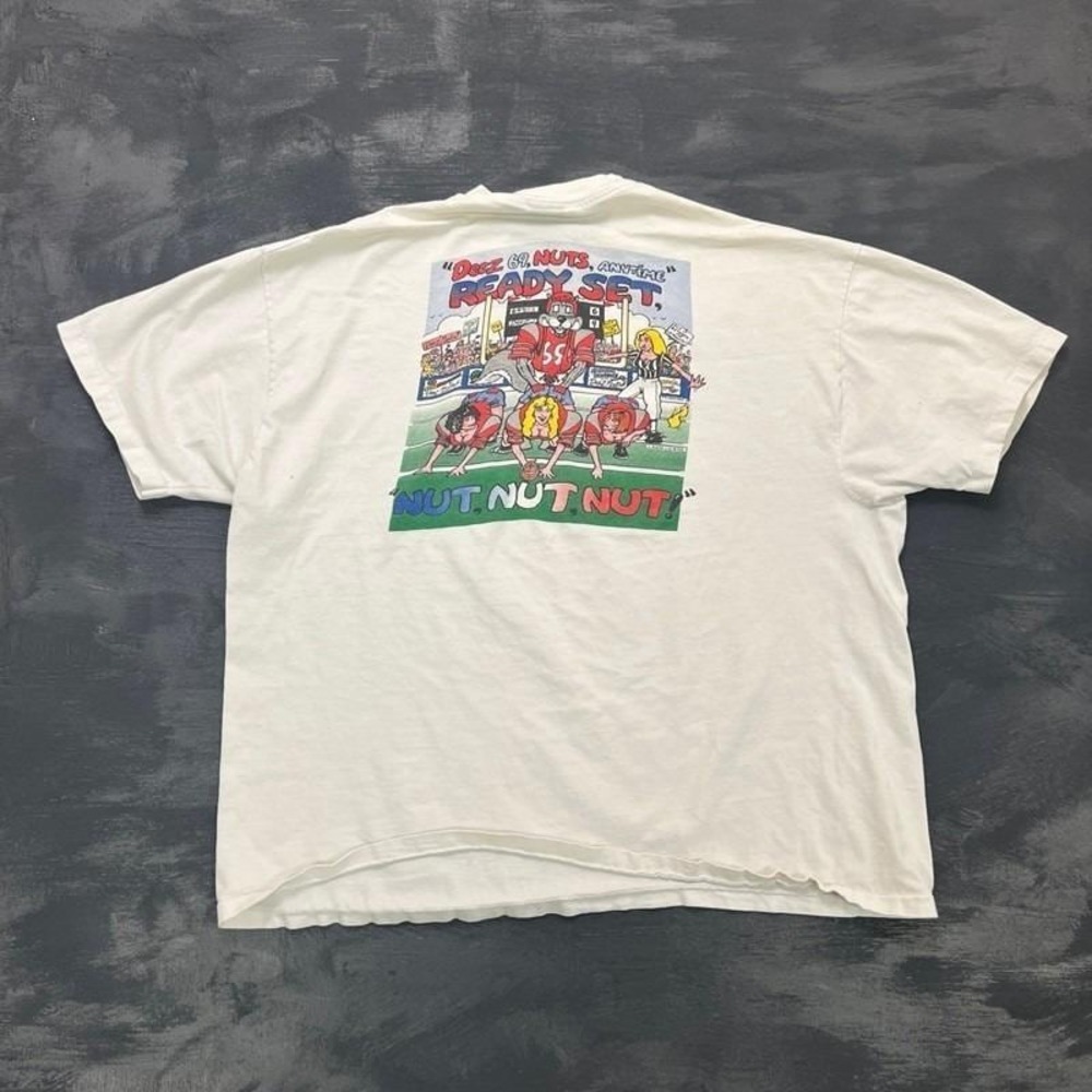 Vintage Deez Nuts Shirt Mens XL White 1990s